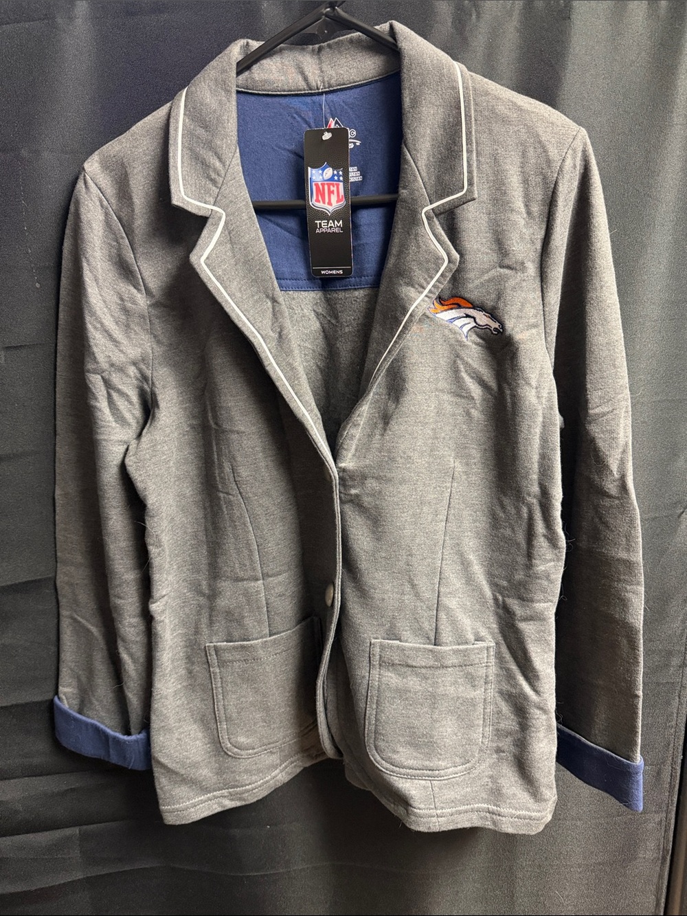 Majestic Gray NFL Denver Broncos Blazer